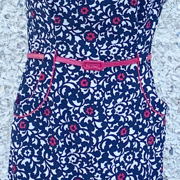 London Times Belted Dress with Pockets - Picture 3 of 5